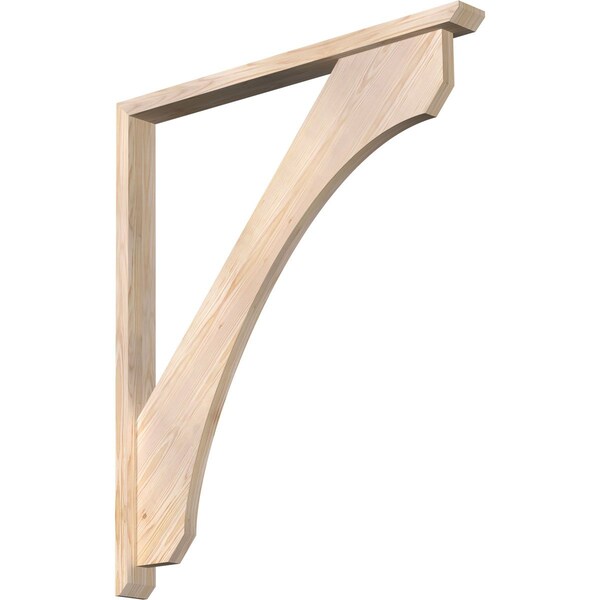 Ekena Millwork Legacy Slat Smooth Bracket w/ Offset Brace, Douglas Fir, 3 1/2"W x 38"D x 44"H BKT0402X38X44LEC06SDF - main